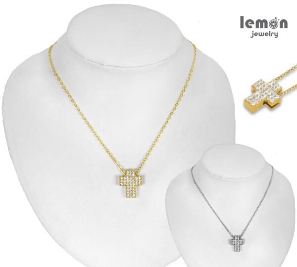 Collana Acciaio con Swarovsky